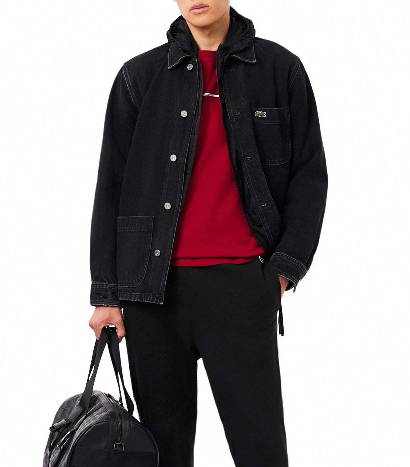 Lacoste Regular Fit Trim T-Shirt Bordeaux