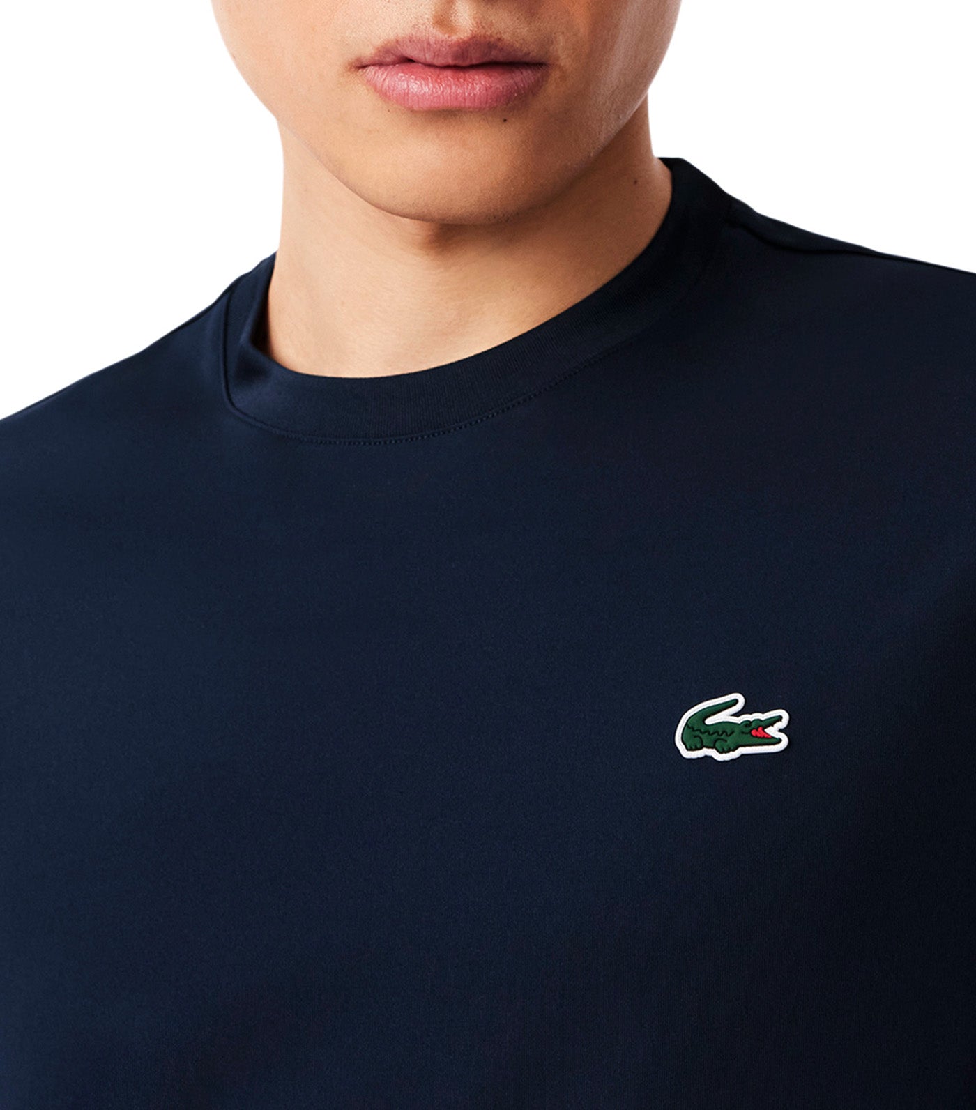 Lacoste UV Protect Lightweight Stretch Sport T-Shirt Navy Blue