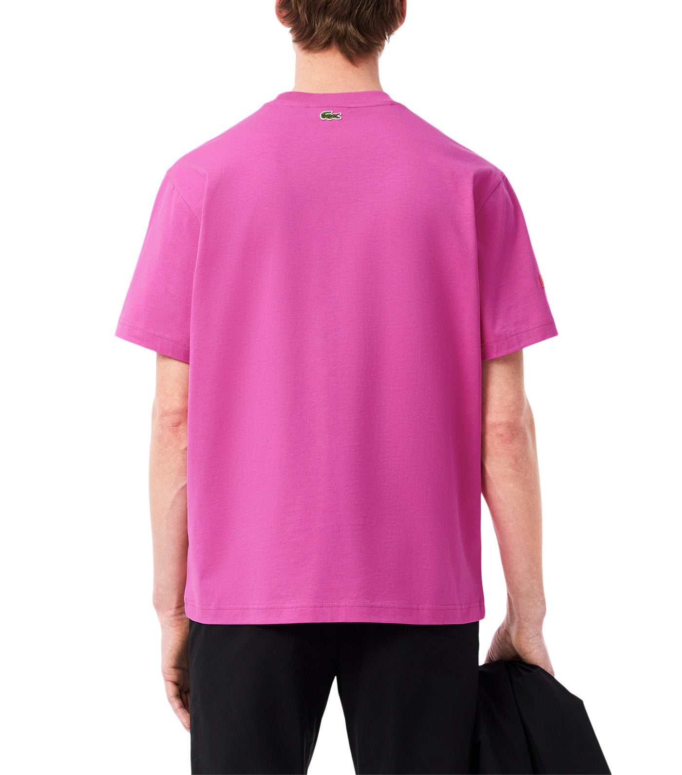 Printed Embroidered Cotton Jersey T-Shirt Malva