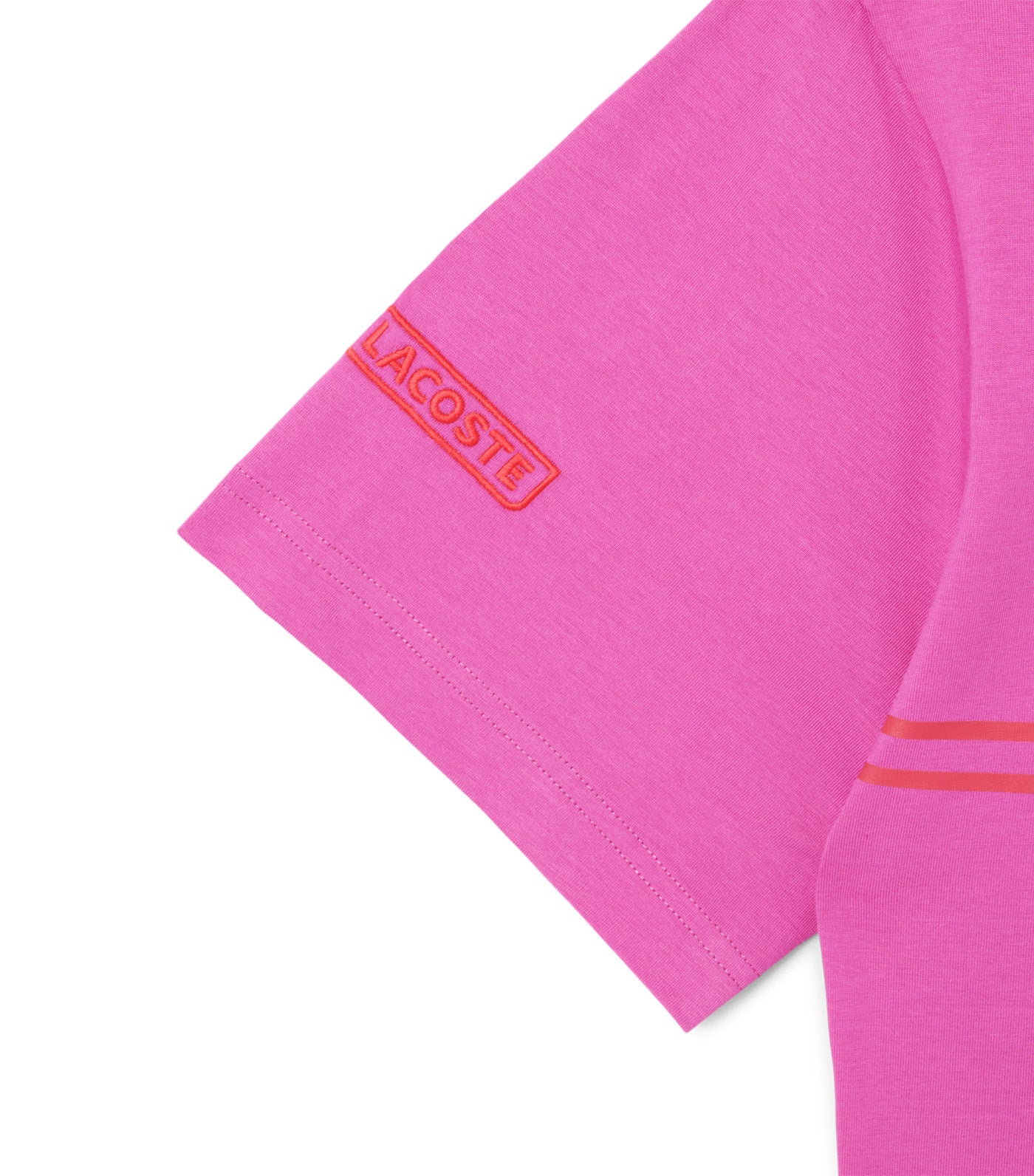 Printed Embroidered Cotton Jersey T-Shirt Malva