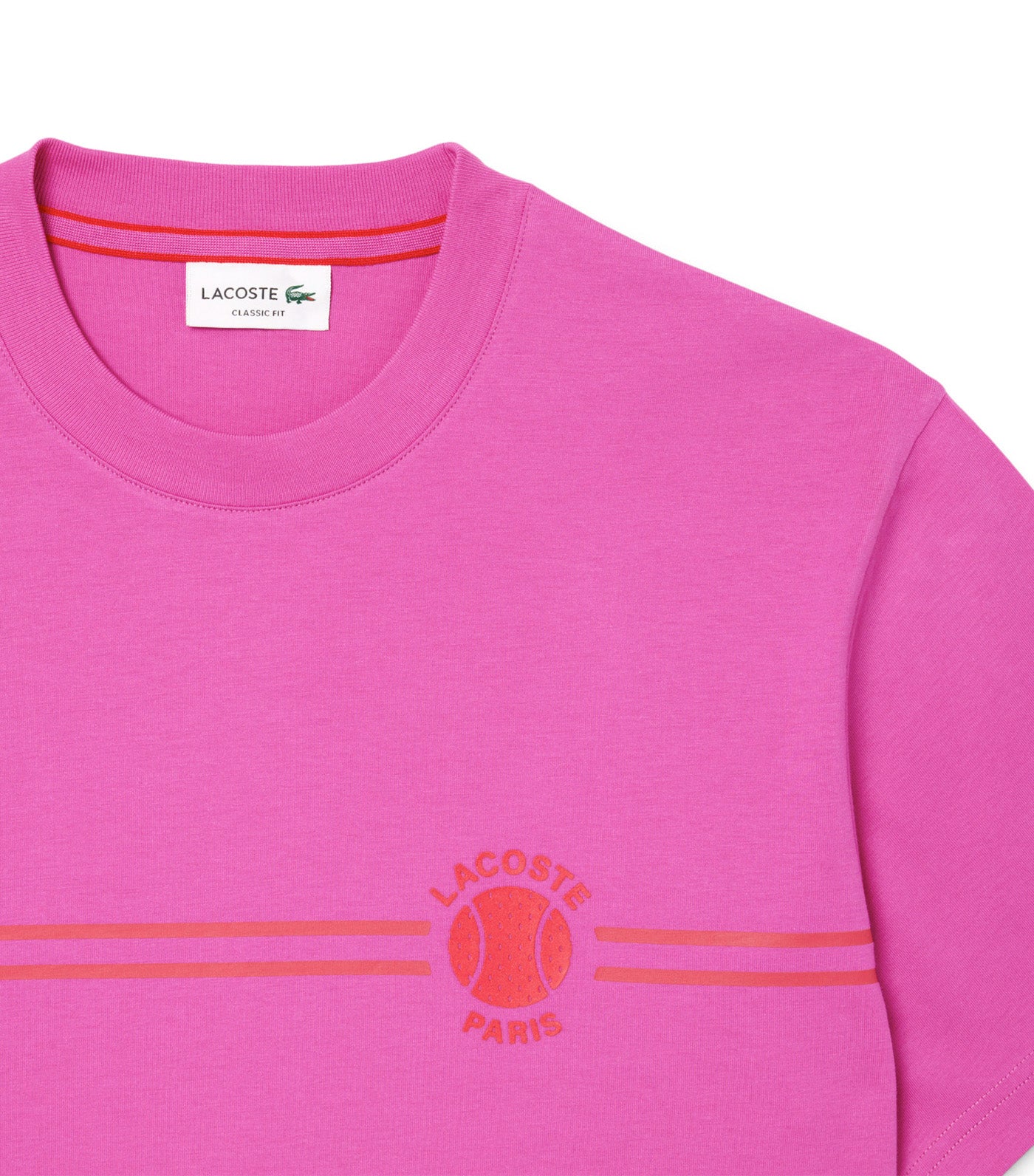 Printed Embroidered Cotton Jersey T-Shirt Malva