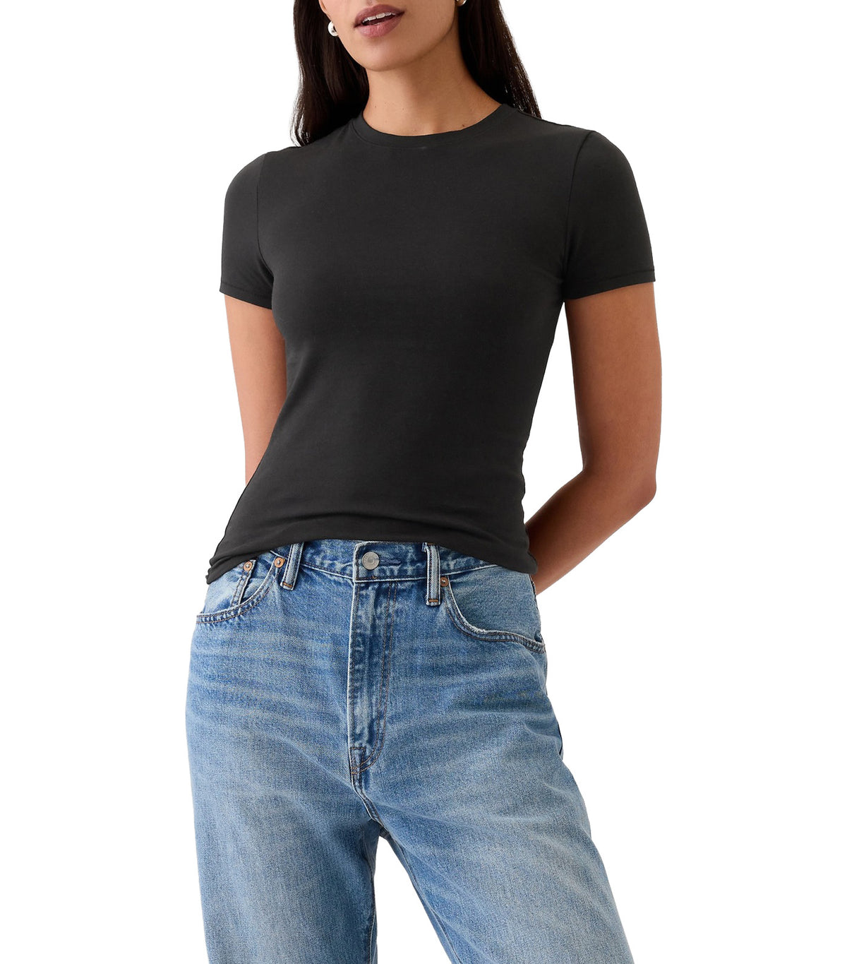 CloseKnit Jersey T-Shirt Black