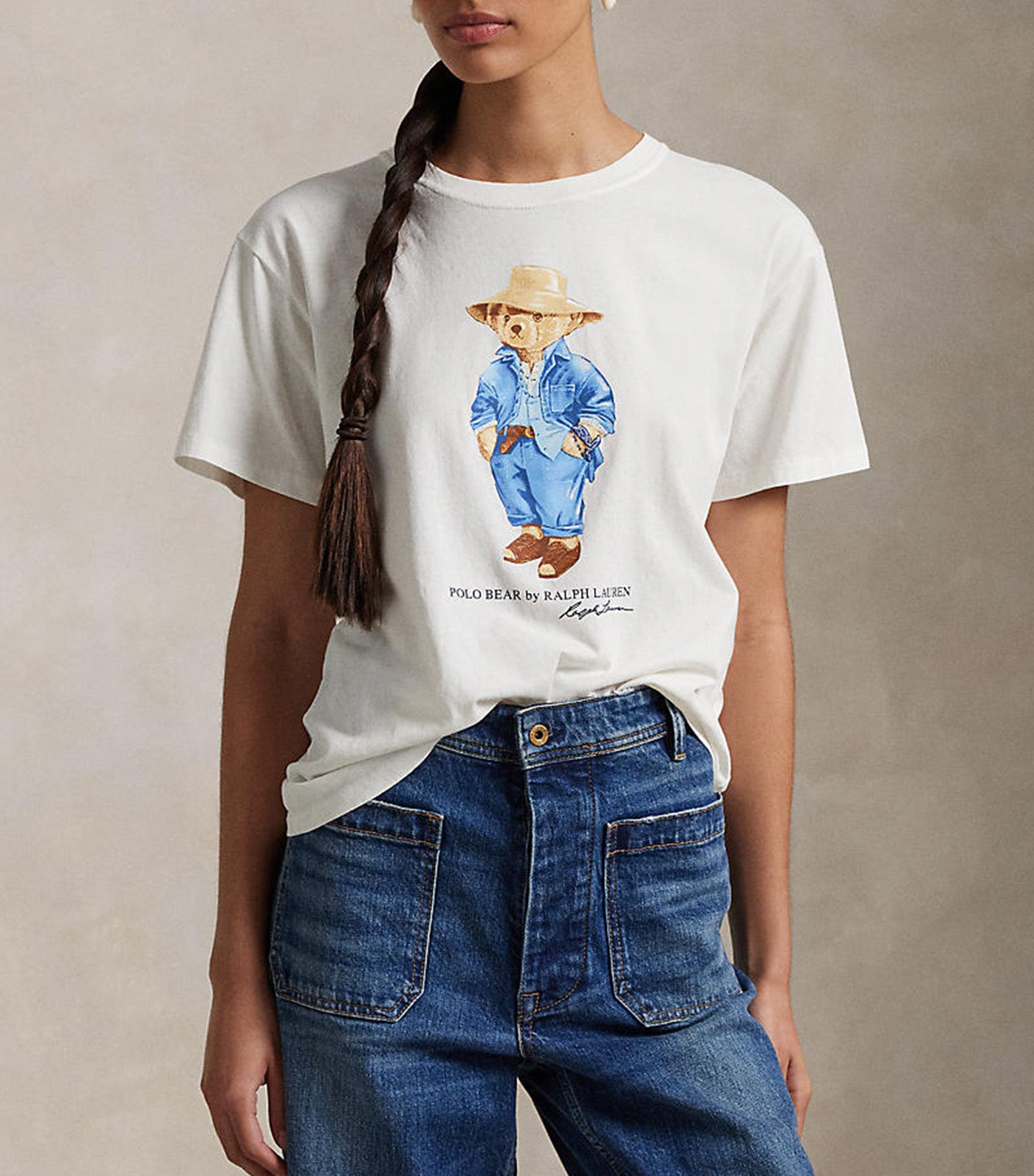 Women's Polo Bear Cotton Jersey Tee Nevis