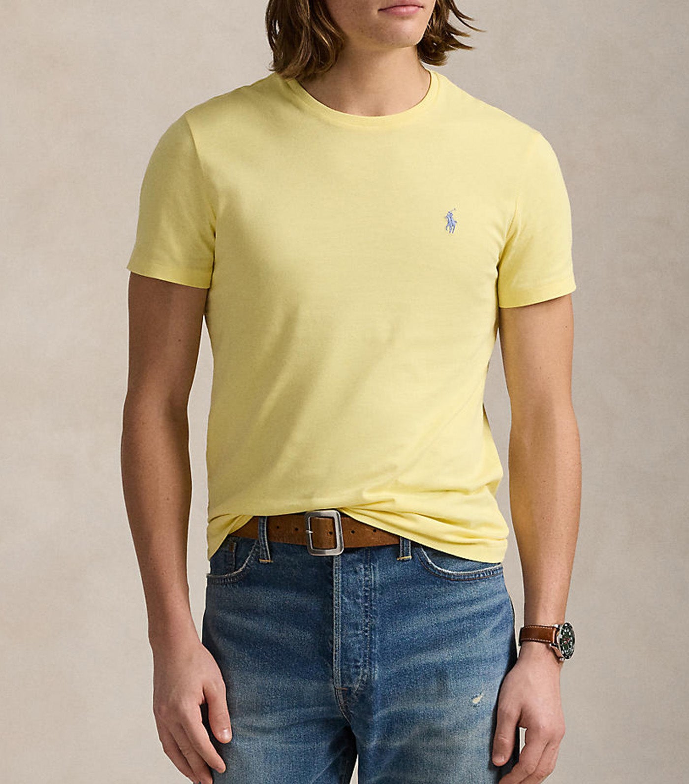 Men's Custom Slim Fit Jersey Crewneck T-Shirt