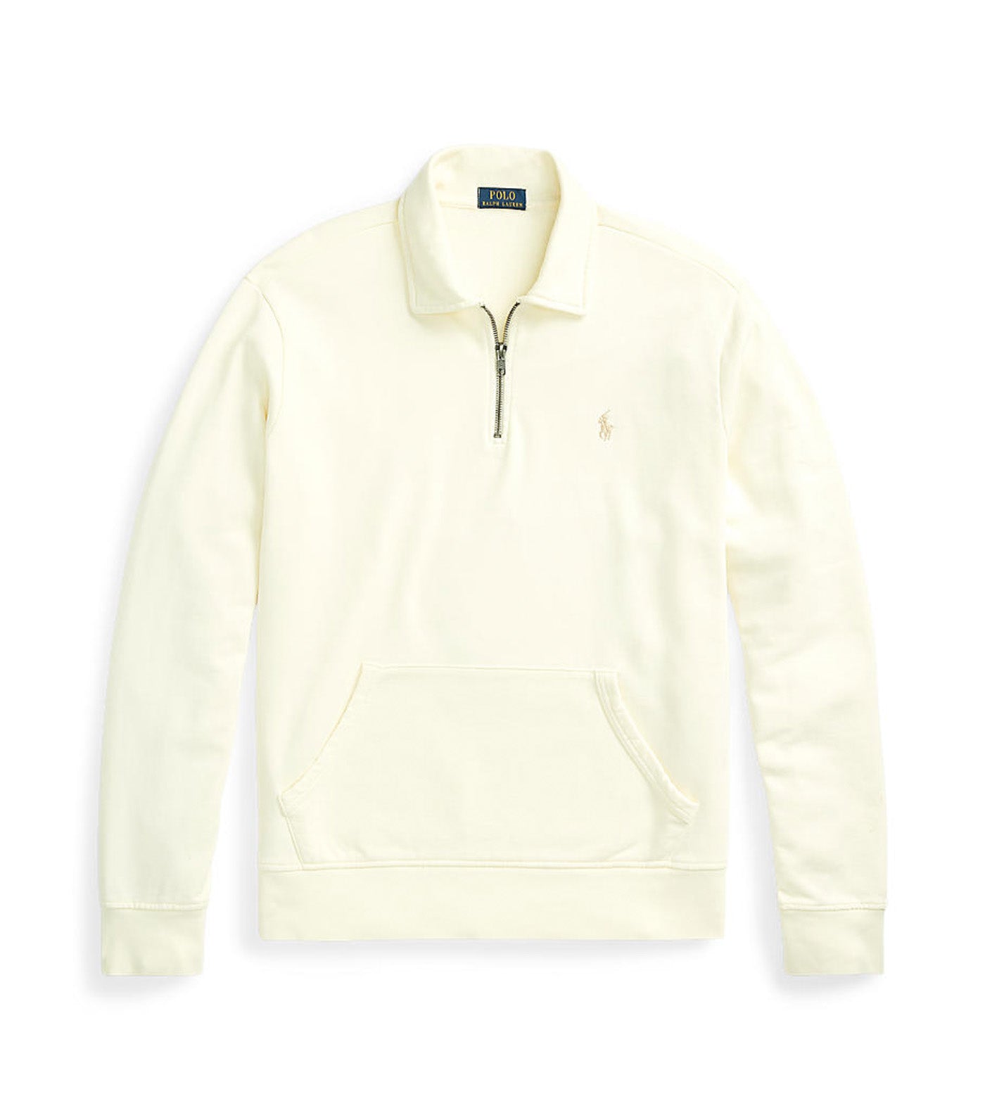 Men's Loopback Fleece Quarter-Zip Sweatshirt Clubhouse Cream