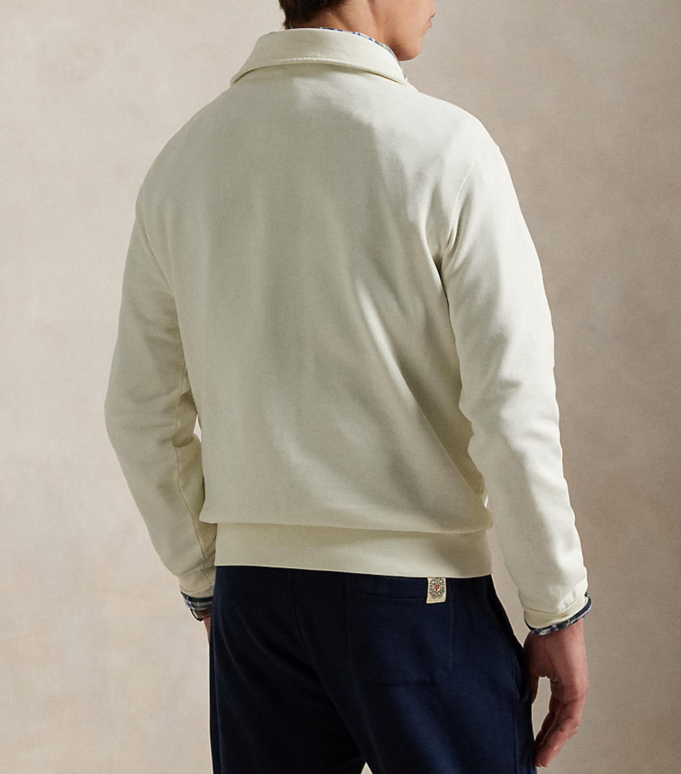 Men's Loopback Fleece Quarter-Zip Sweatshirt Clubhouse Cream