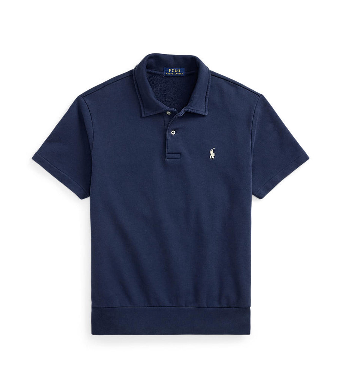 Men's Loopback Fleece Polo-Collar Sweatshirt