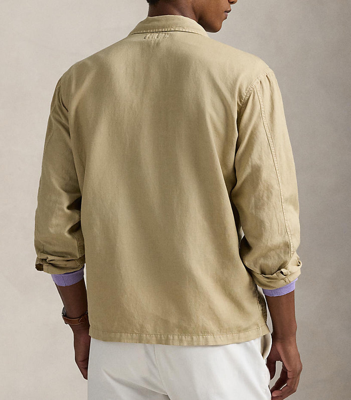 Men's Linen-Cotton Overshirt