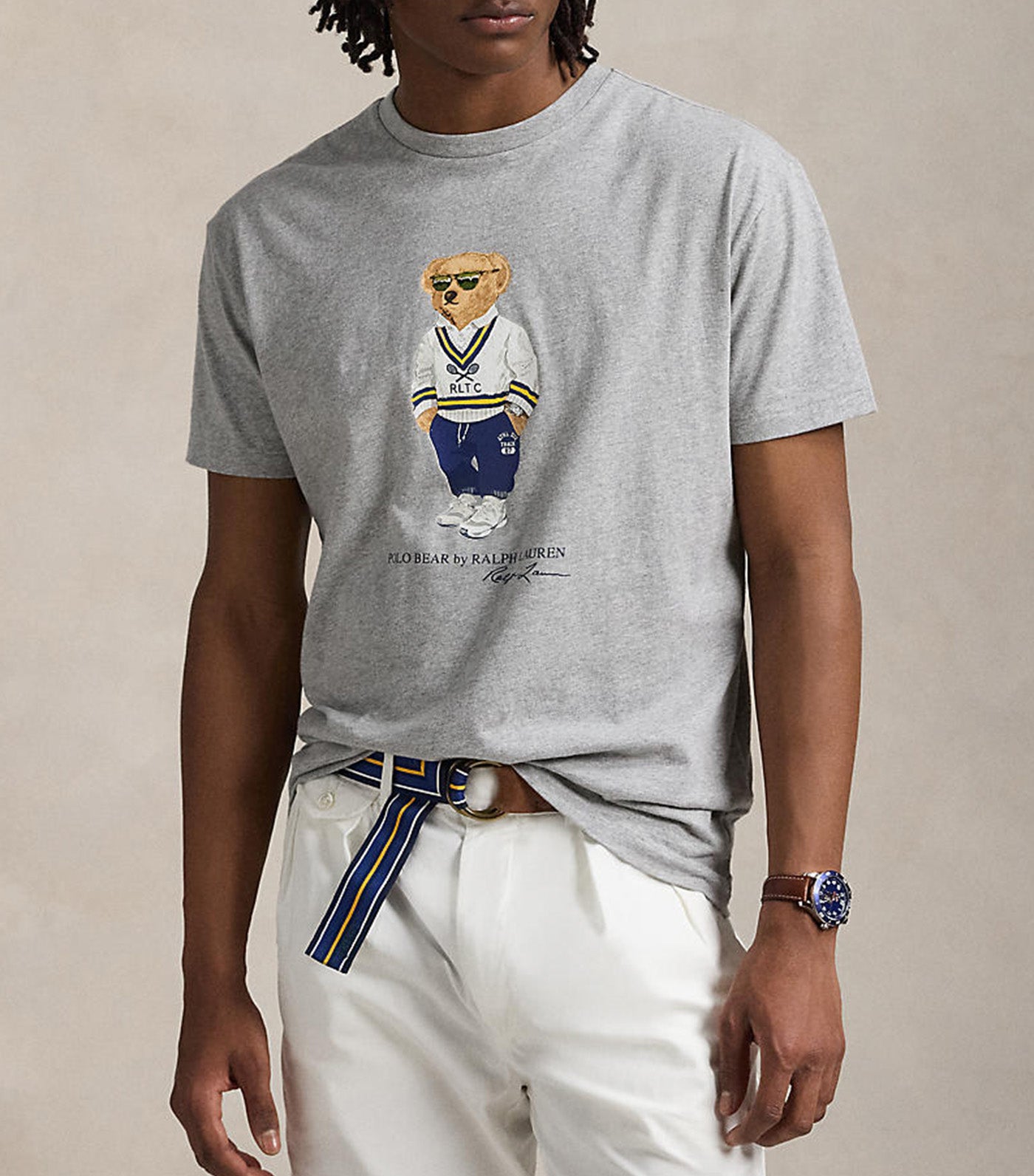 Polo Ralph Lauren Men's Custom Slim Fit Polo Bear Jersey T
