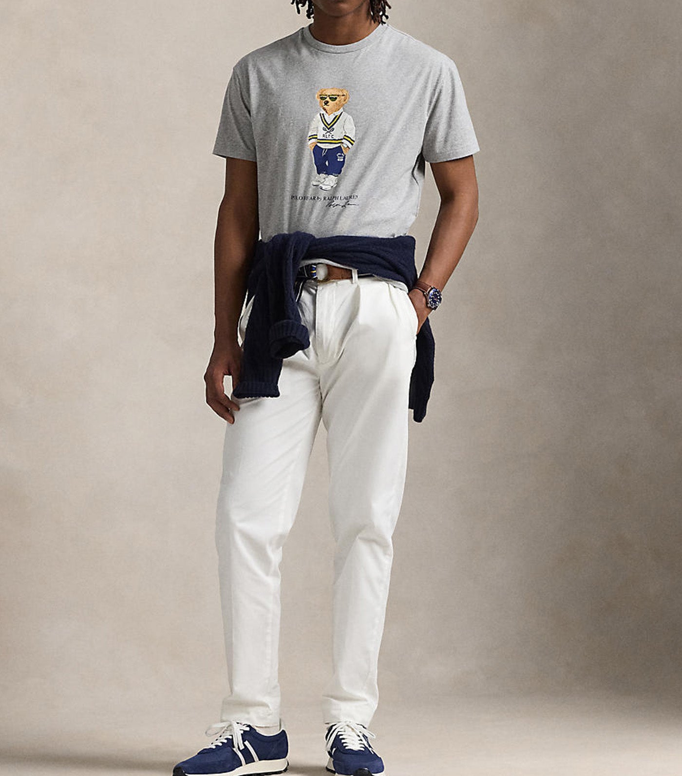 Men's Custom Slim Fit Polo Bear Jersey T-Shirt