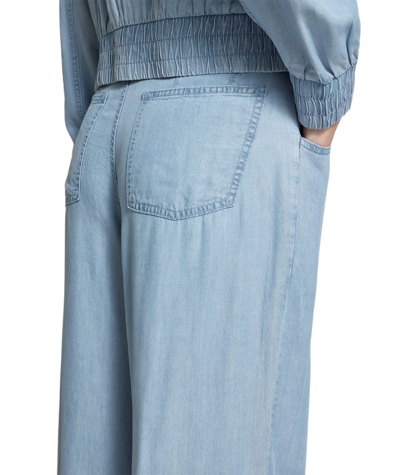 5 Pocket Tencel Trouser Blue