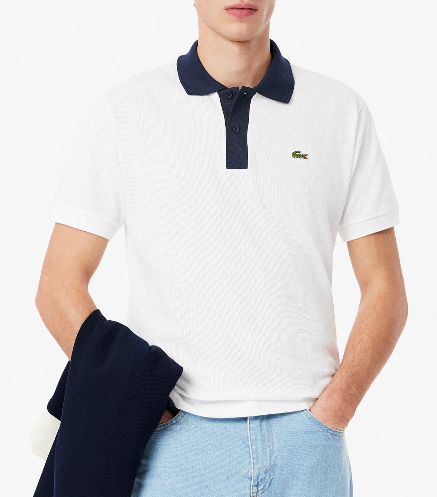 Classic Fit Contrast Collar L.12.12 Polo Shirt