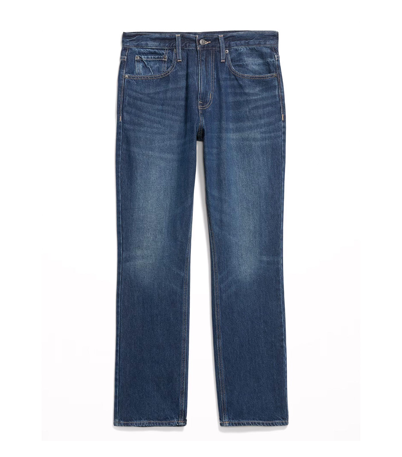Old Navy Structured Straight Non-Stretch Jeans Dark Wash