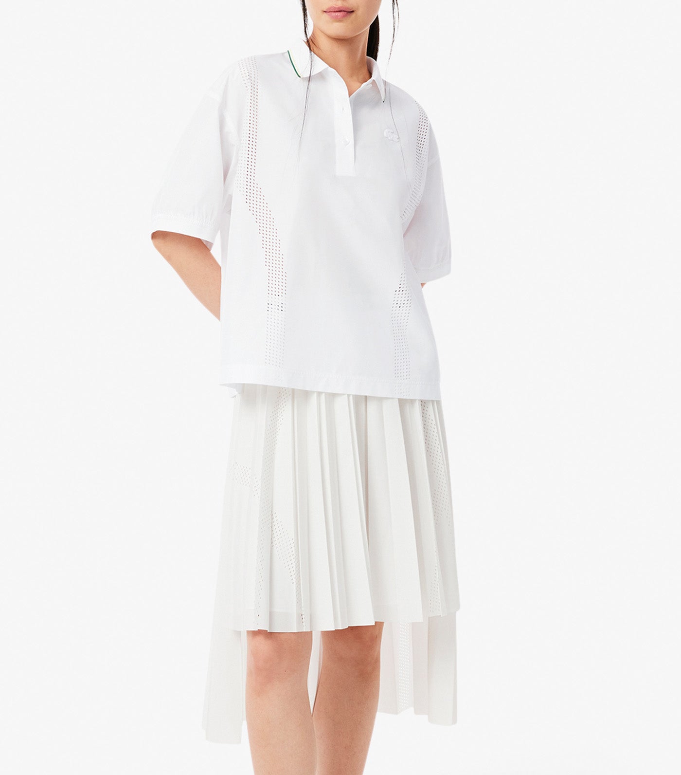 Oversized Tech Fabric Polo