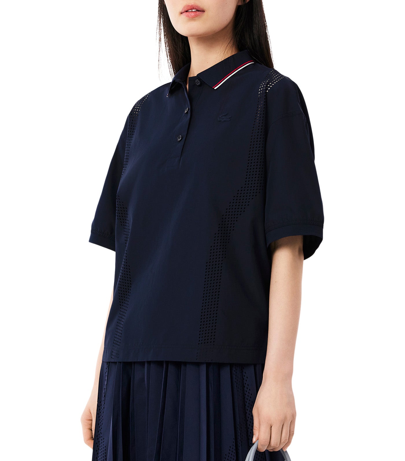 Oversized Tech Fabric Polo