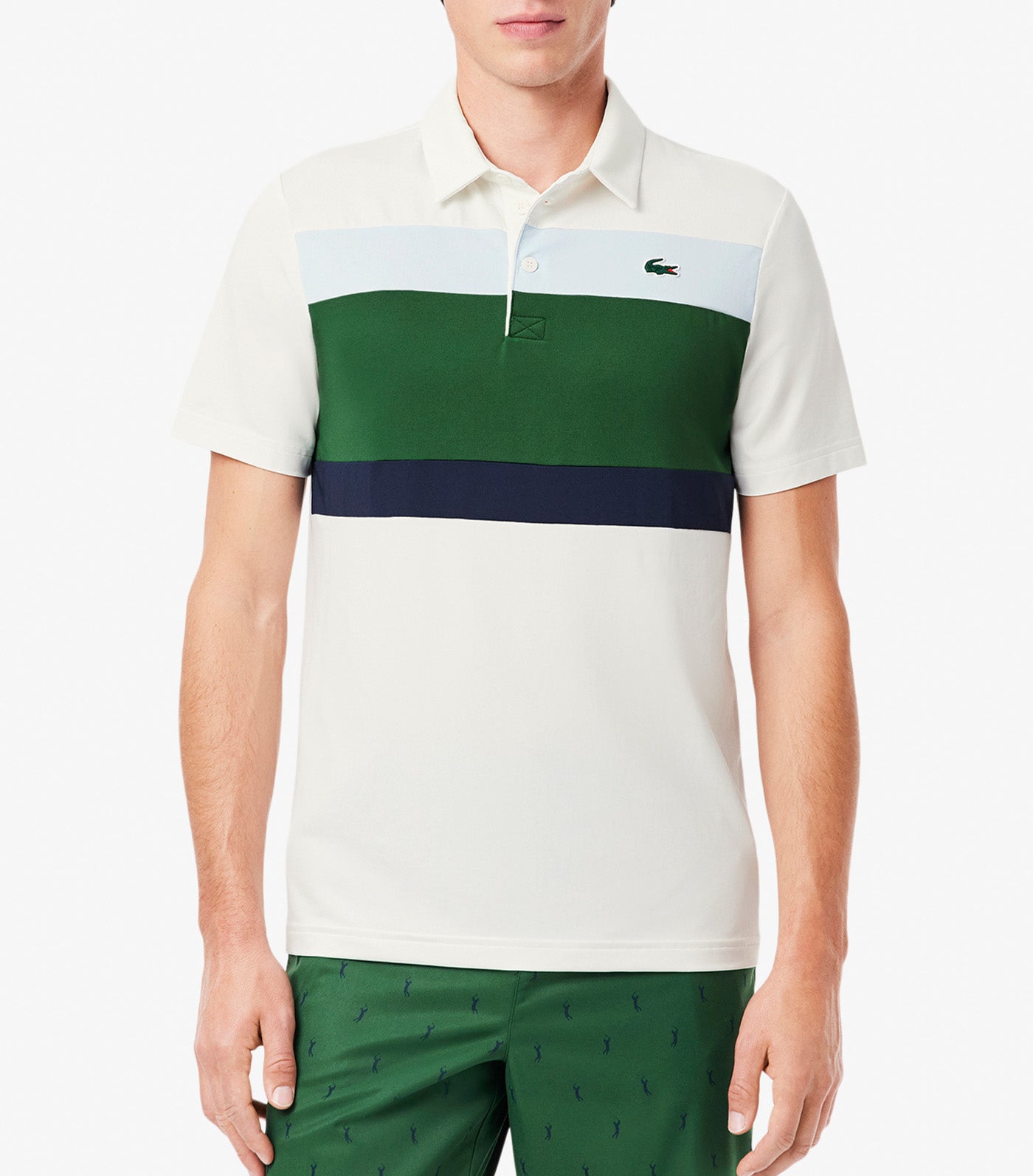 Regular Fit Color-Block Golf Polo Shirt