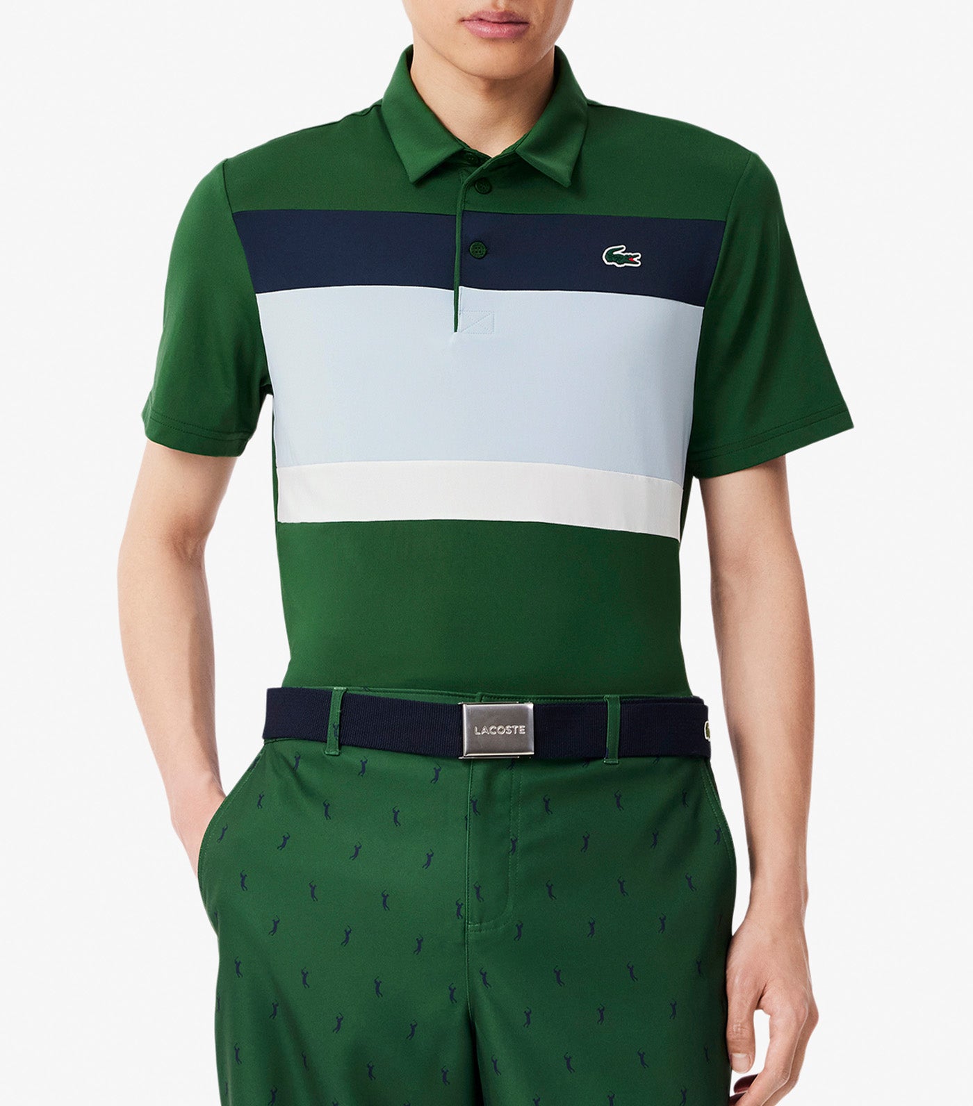 Regular Fit Color-Block Golf Polo Shirt