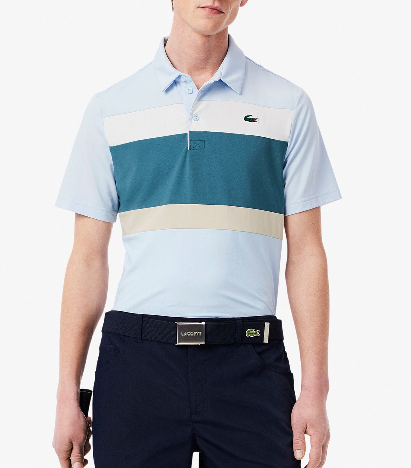 Regular Fit Color-Block Golf Polo Shirt