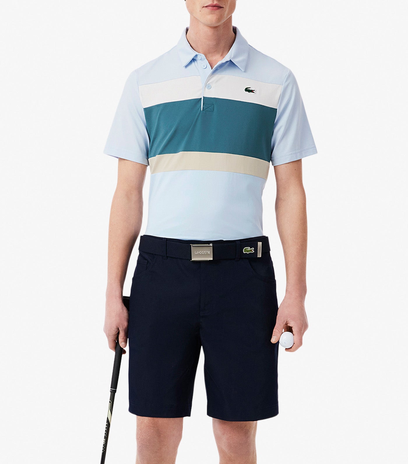 Regular Fit Color-Block Golf Polo Shirt