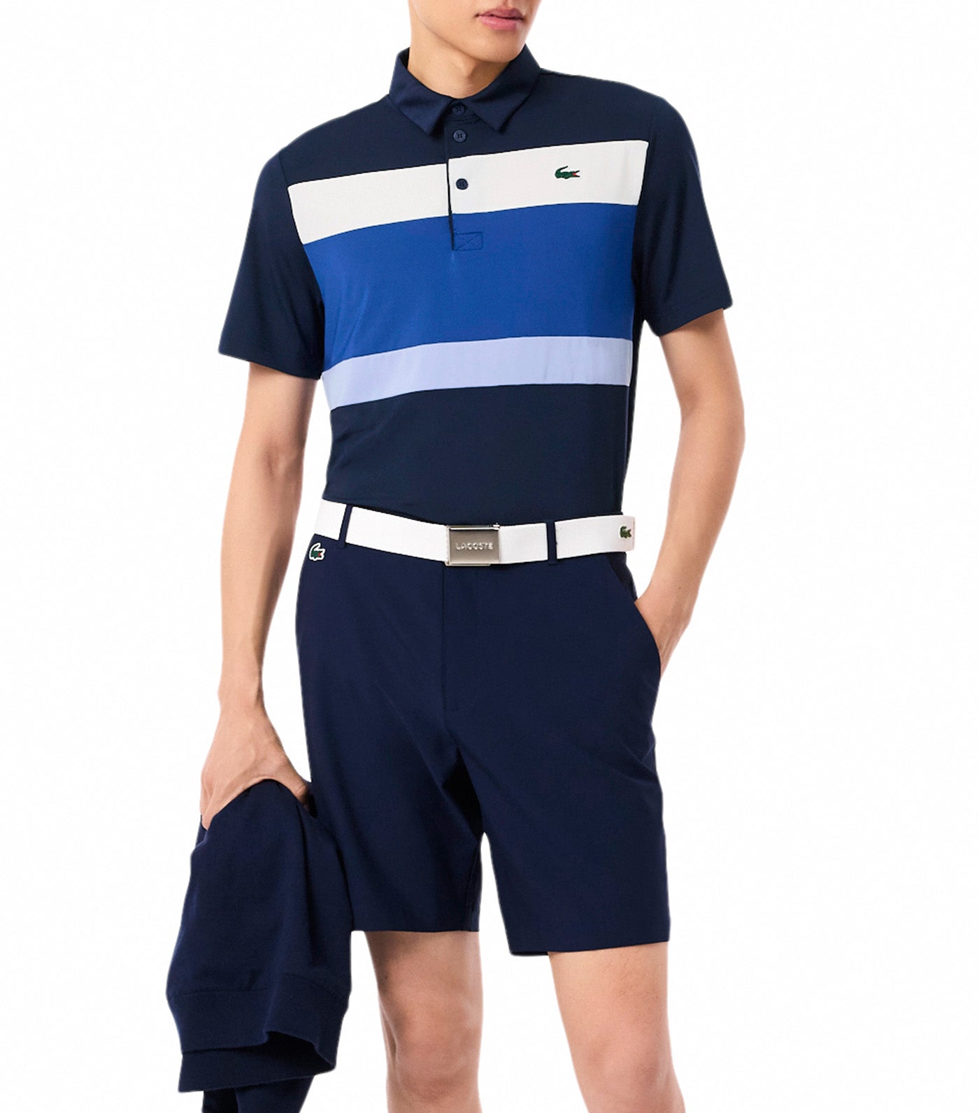 Regular Fit Color-Block Golf Polo Shirt