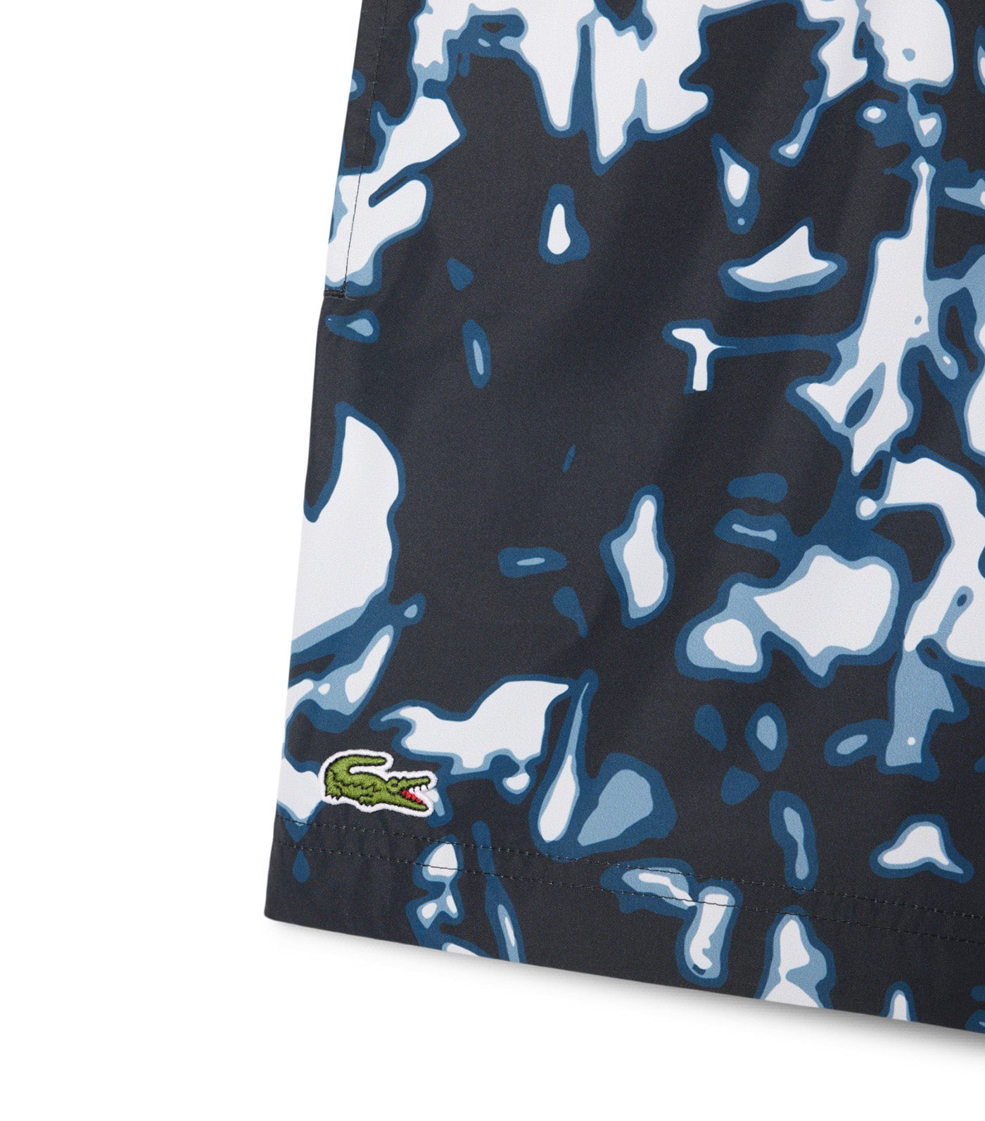 Short Printed Swim Trunks Black/Limestone-Calluna