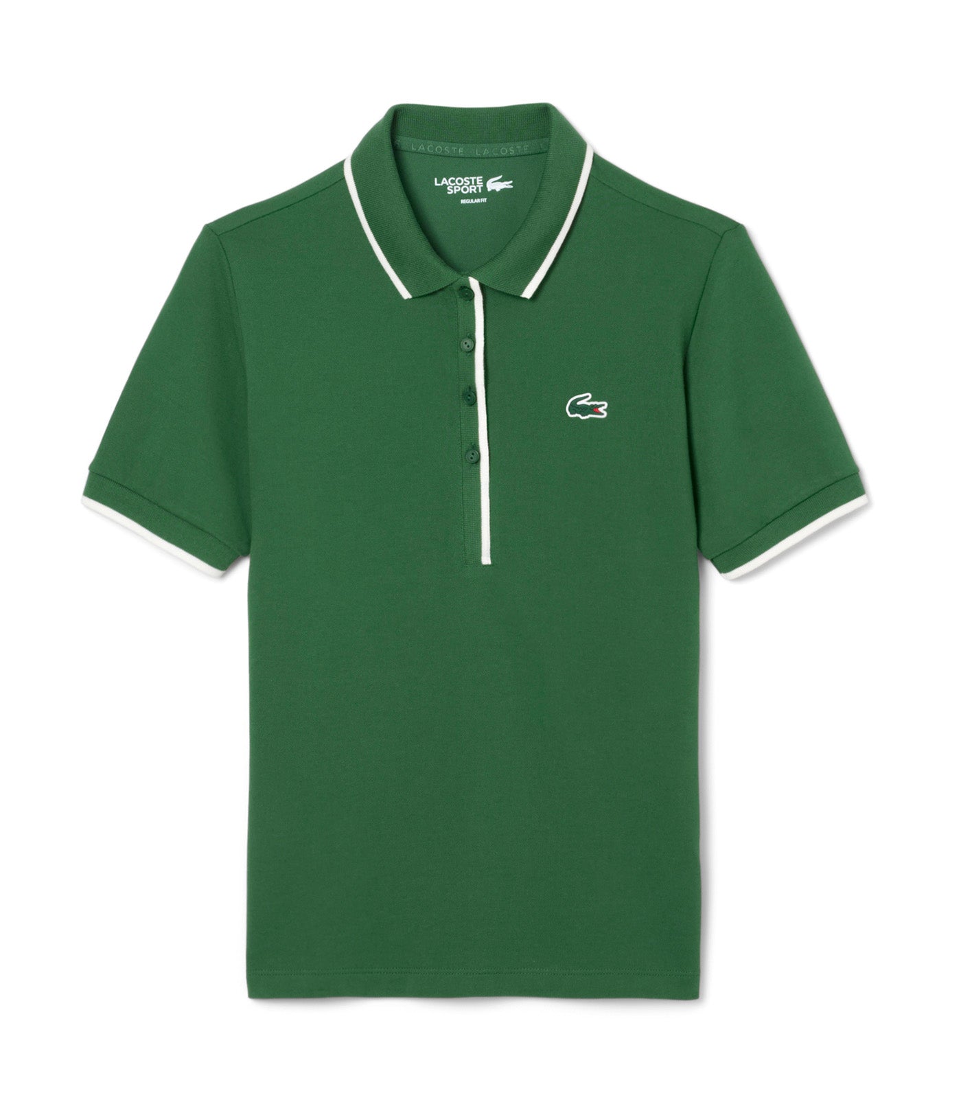 Regular Fit Tennis Heat Regulating Polo Shirt Green/Flour