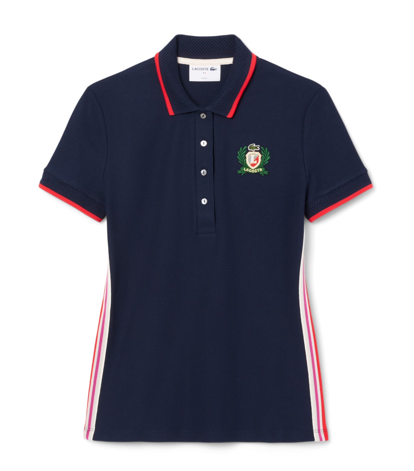 Slim Fit French Made Polo Shirt Navy Blue