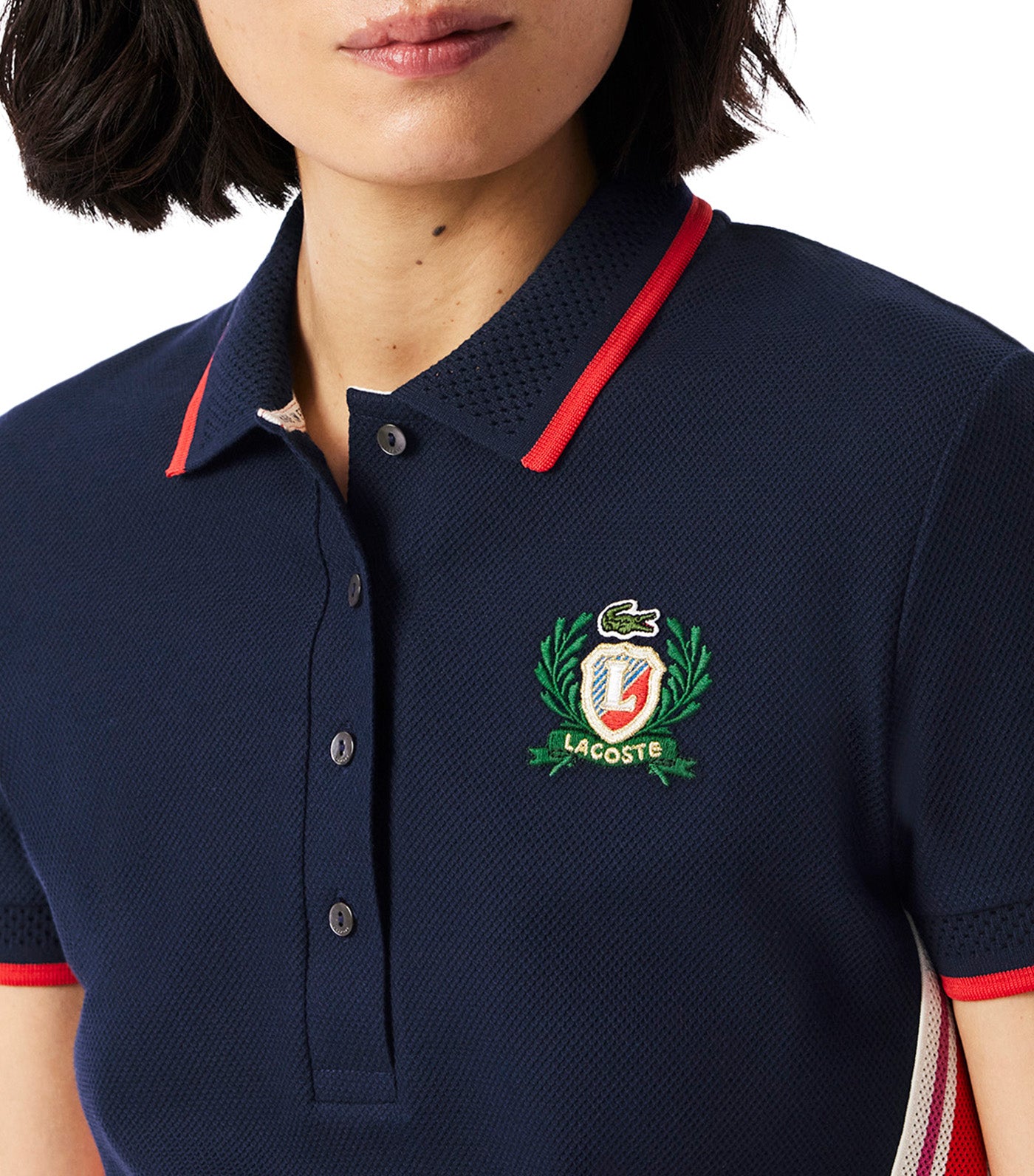 Slim Fit French Made Polo Shirt Navy Blue