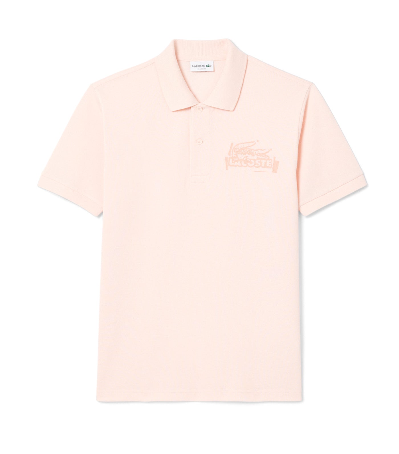 Men's Classic Fit Printed L.12.12 Polo Angora/Latte