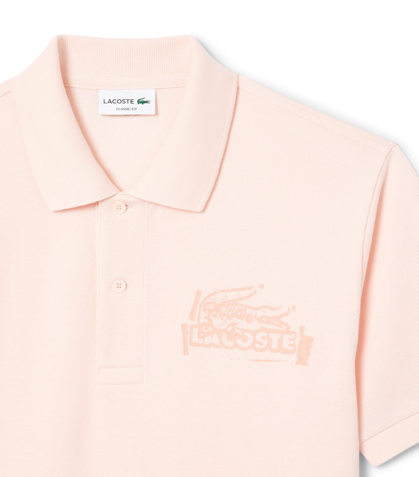 Men's Classic Fit Printed L.12.12 Polo Angora/Latte
