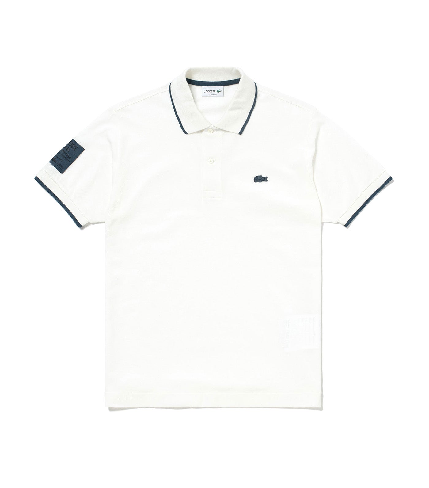 Sleeve Name Patch Pique Polo Shirt
