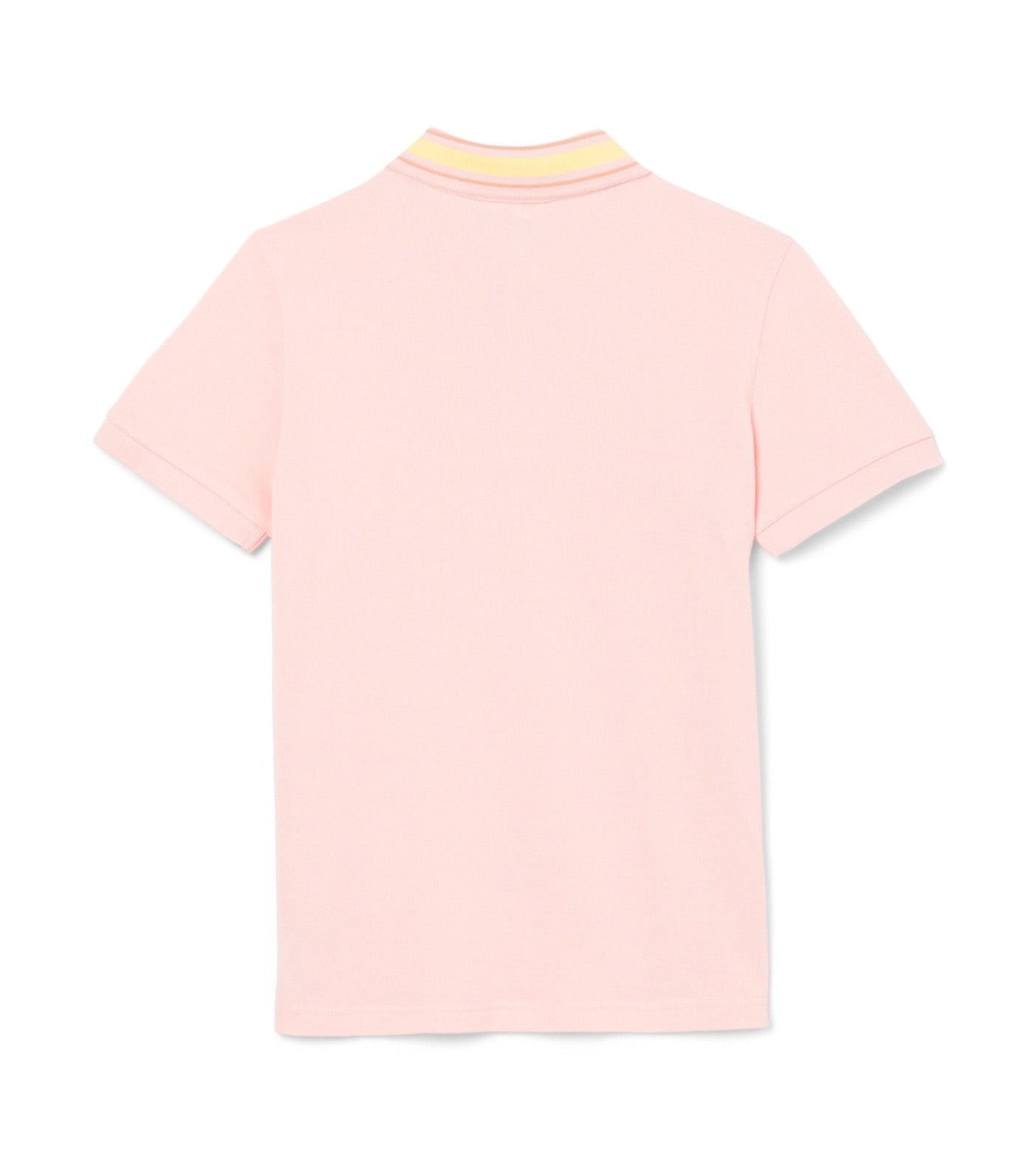 Stripe Collar Petit Piqué Polo Shirt Waterlily/Latte/Yellow