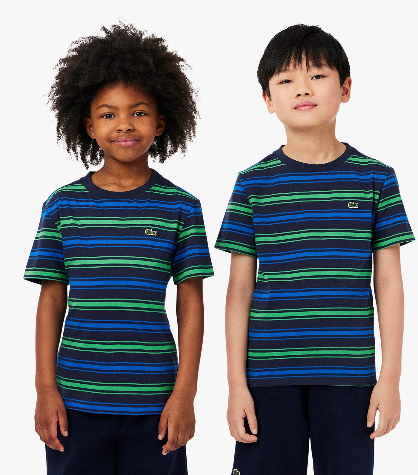 Contrast Stripe Cotton T-Shirt