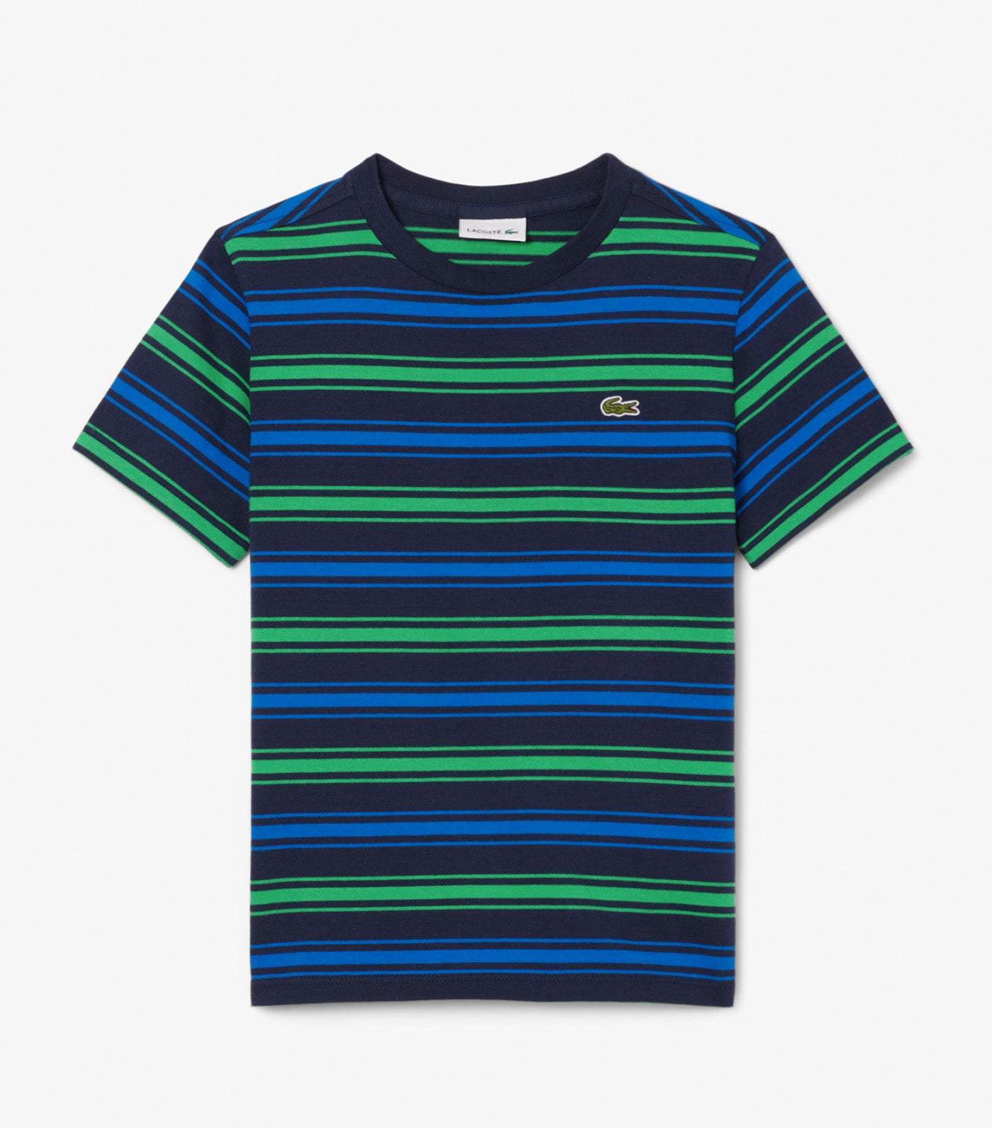 Contrast Stripe Cotton T-Shirt