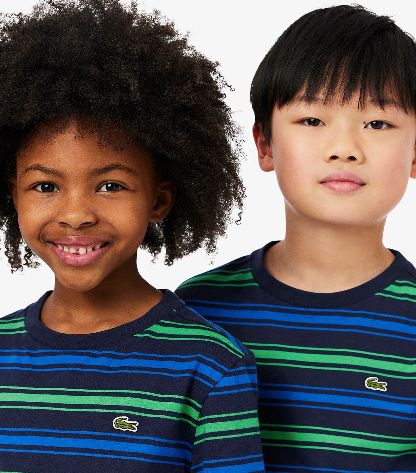Contrast Stripe Cotton T-Shirt