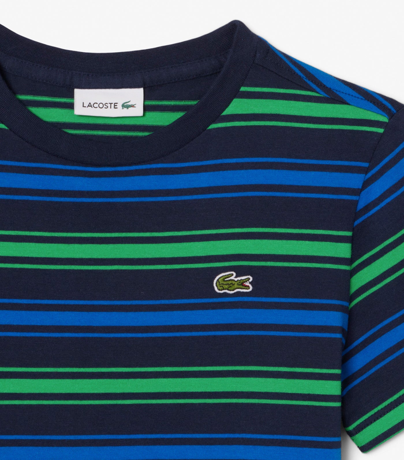Contrast Stripe Cotton T-Shirt