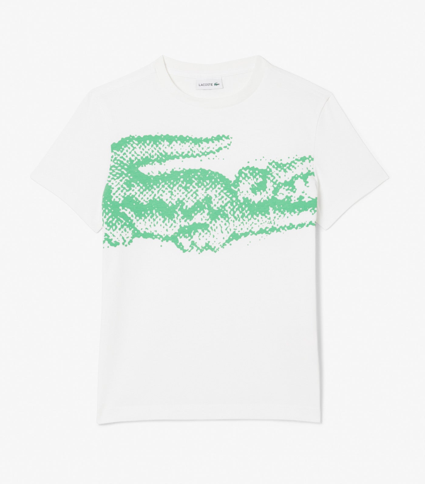 Print Crocodile Cotton T-Shirt White