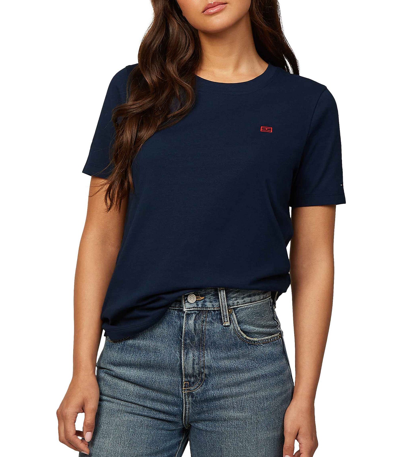 Women's Regular Contrast Flag Tee
