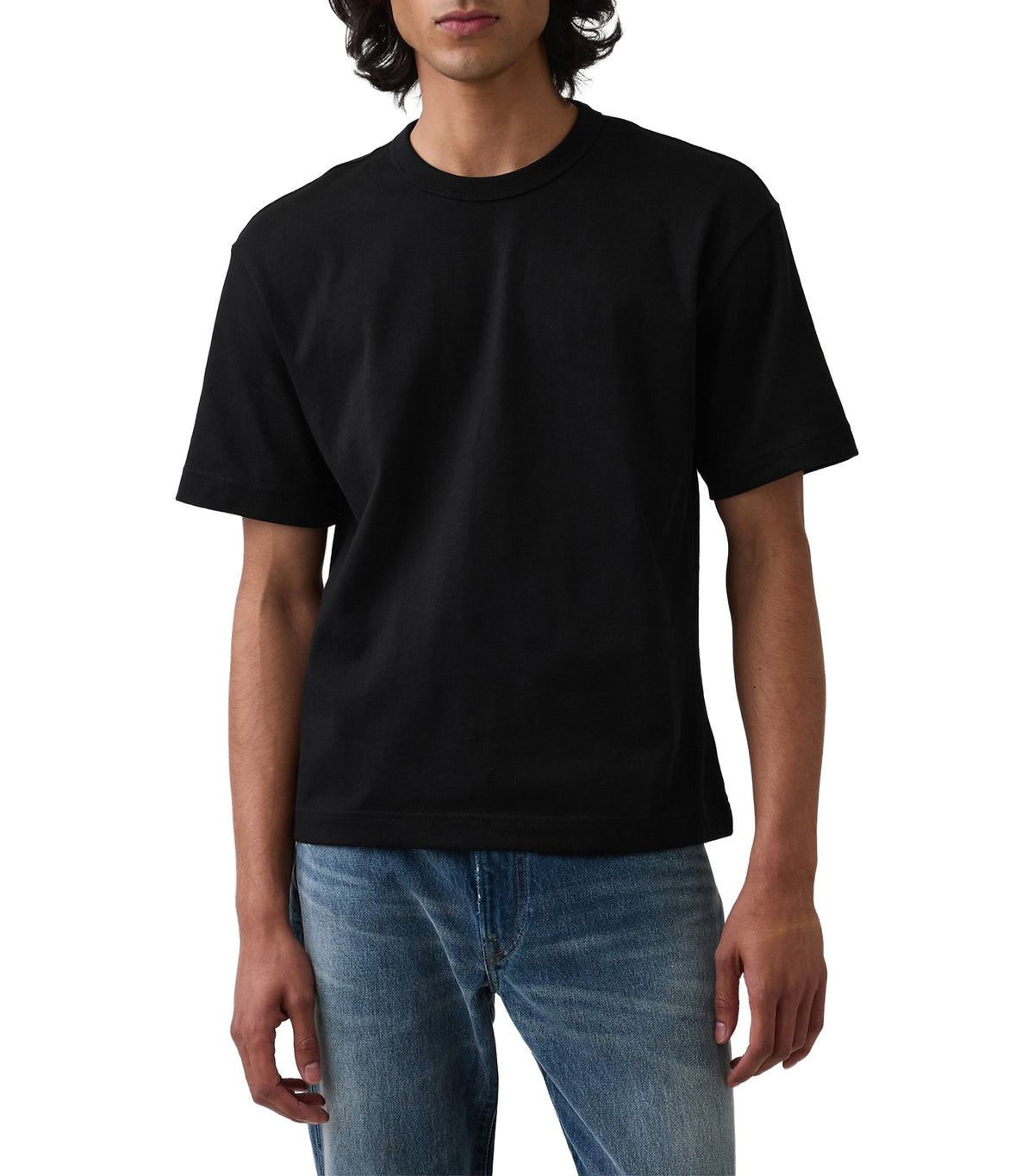 Adult Heavyweight Crop T-Shirt True Black