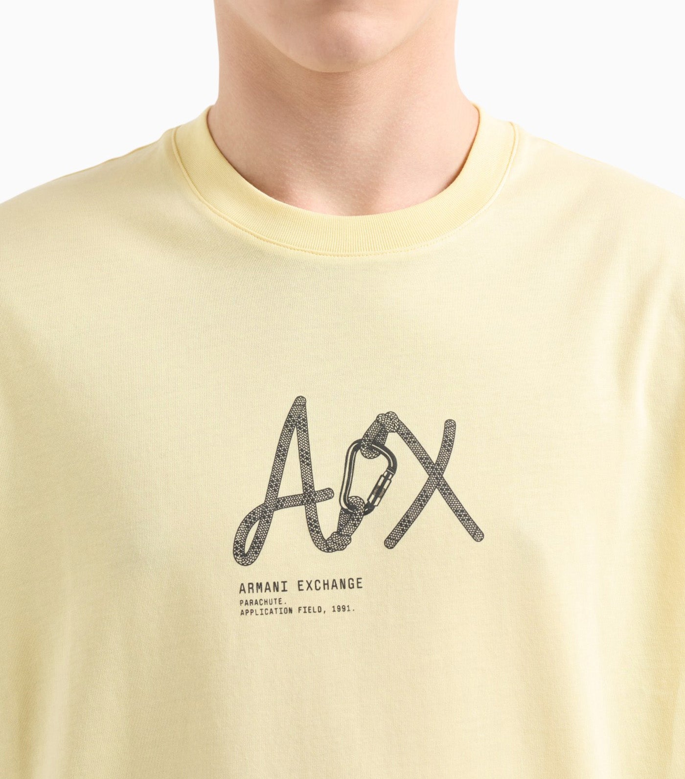 Armani Exchange Regular Fit T-Shirt with Logo Hay
