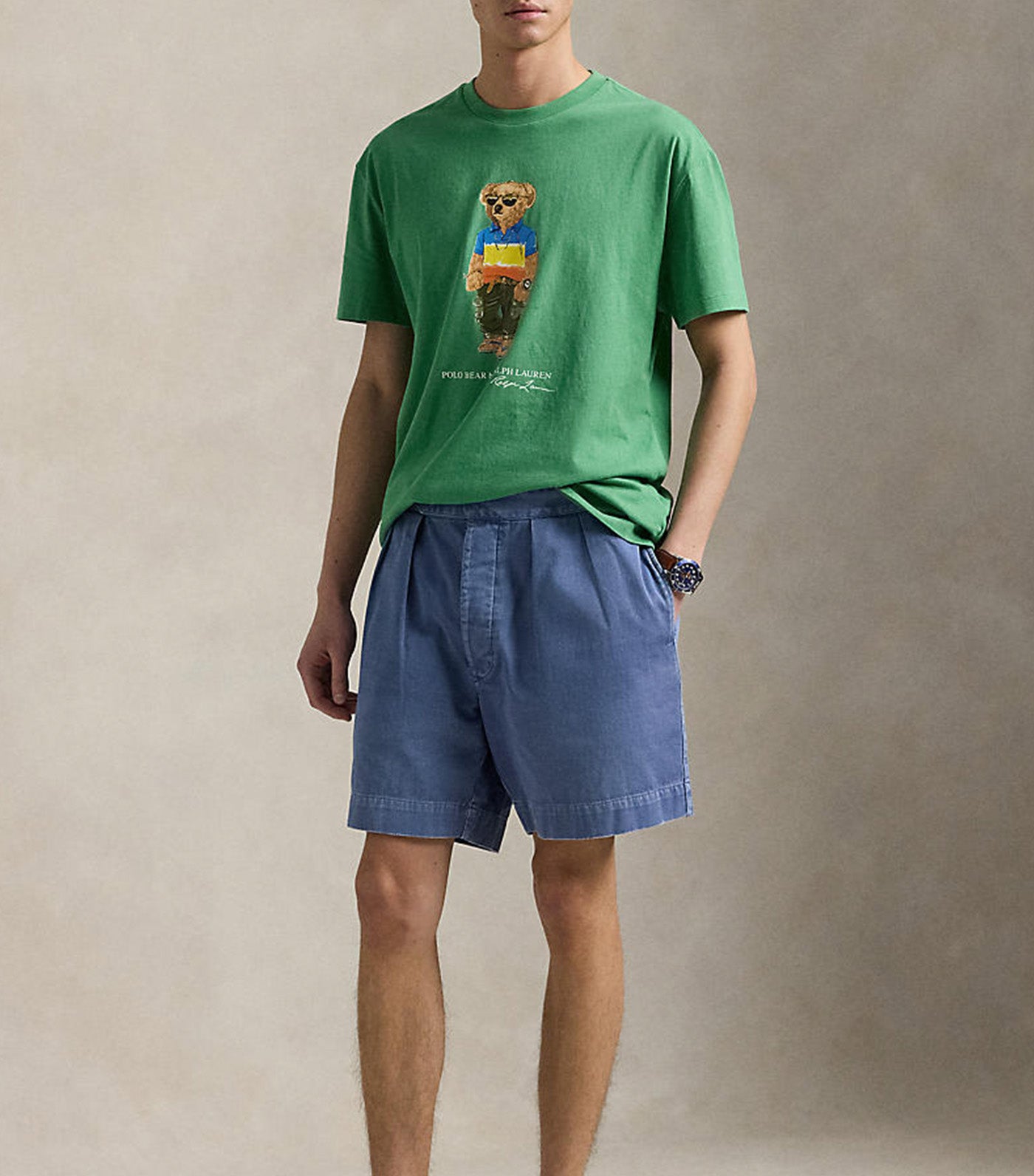 Polo Bear Print T-Shirt Green