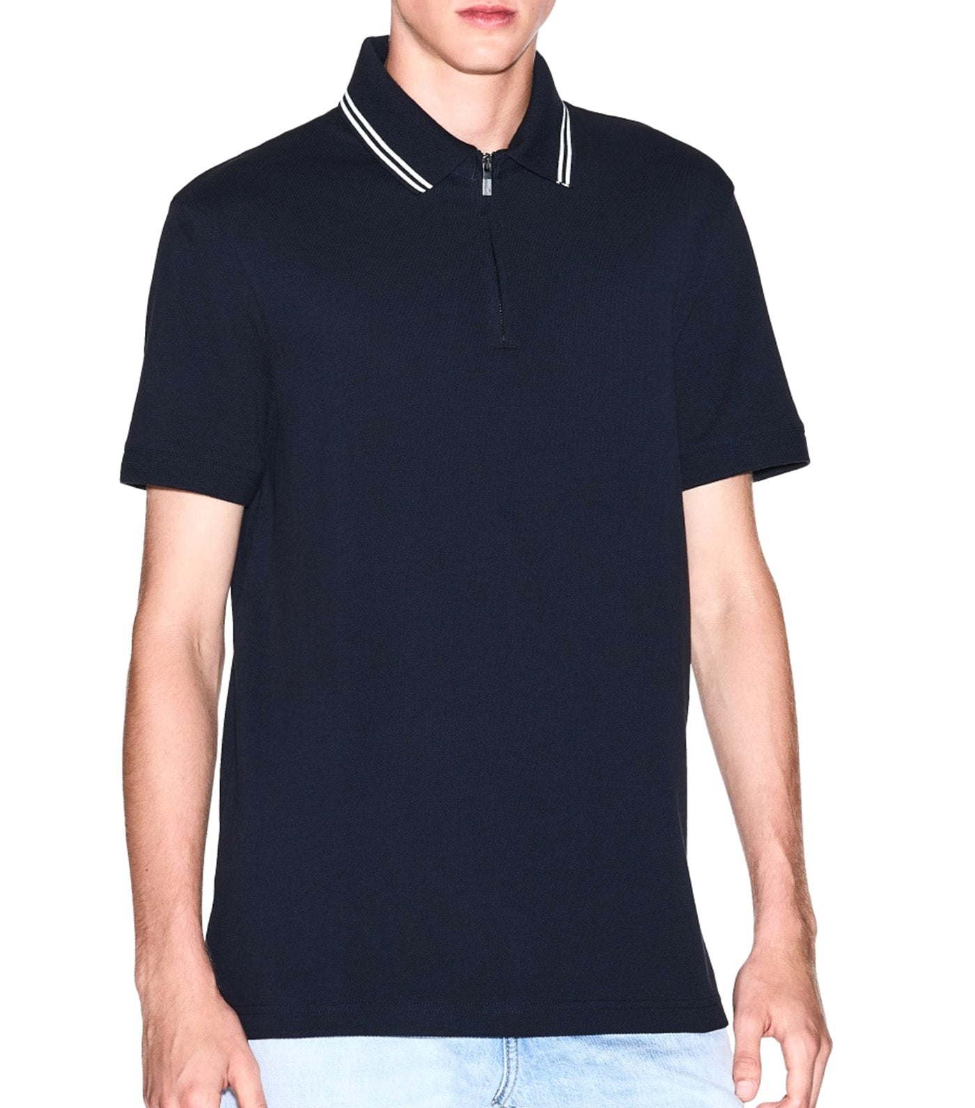Regular Fit Cotton Polo Shirt Dark Sapphire