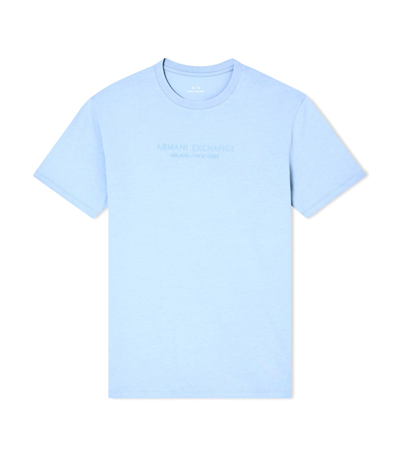 Regular Fit T-Shirt with Logo Faded Denim