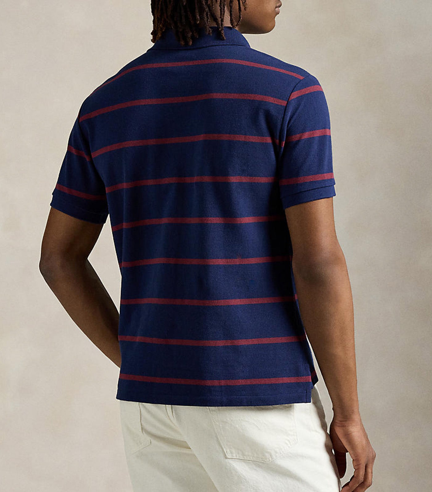 Custom Slim Fit Bear Mesh Polo Shirt Newport Navy Heritage