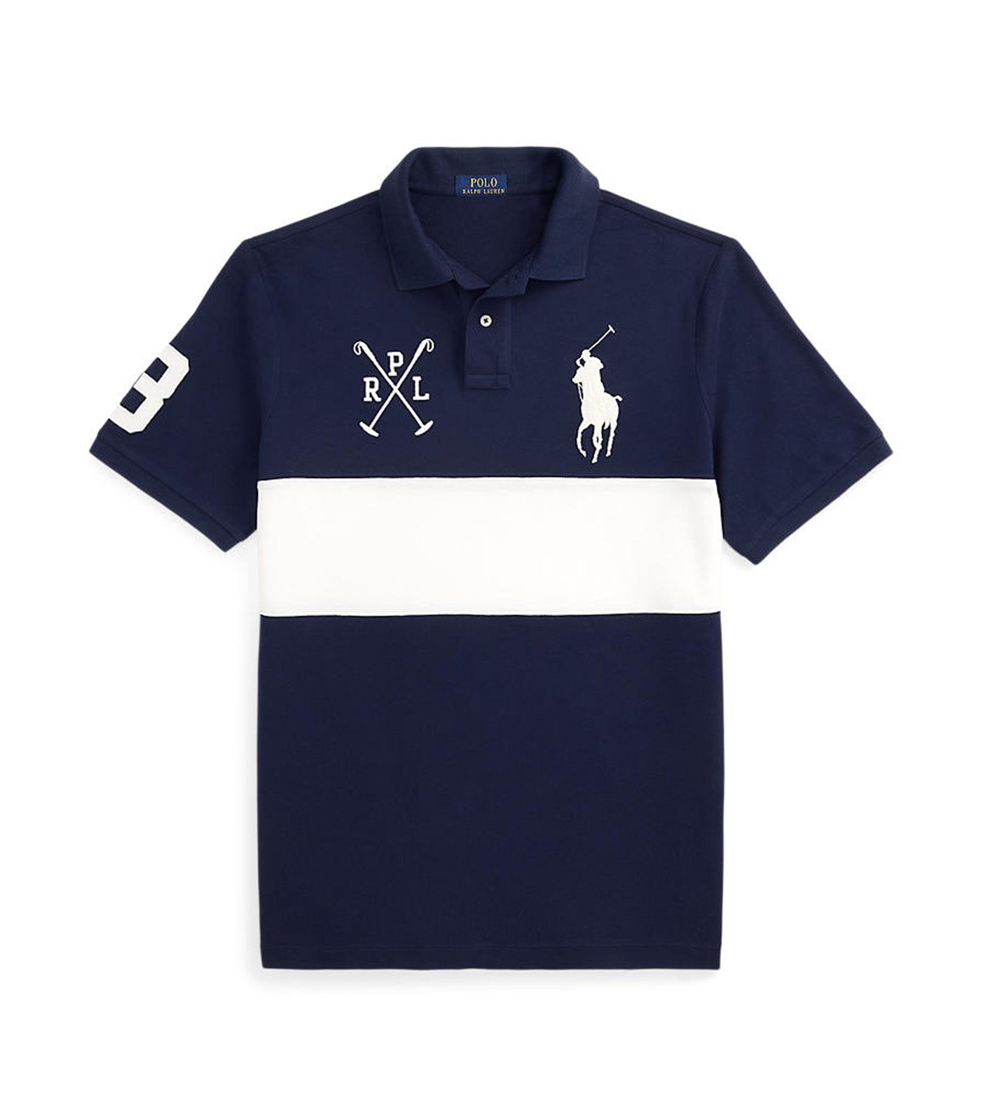 Custom Slim Fit Big Pony Mesh Polo Shirt