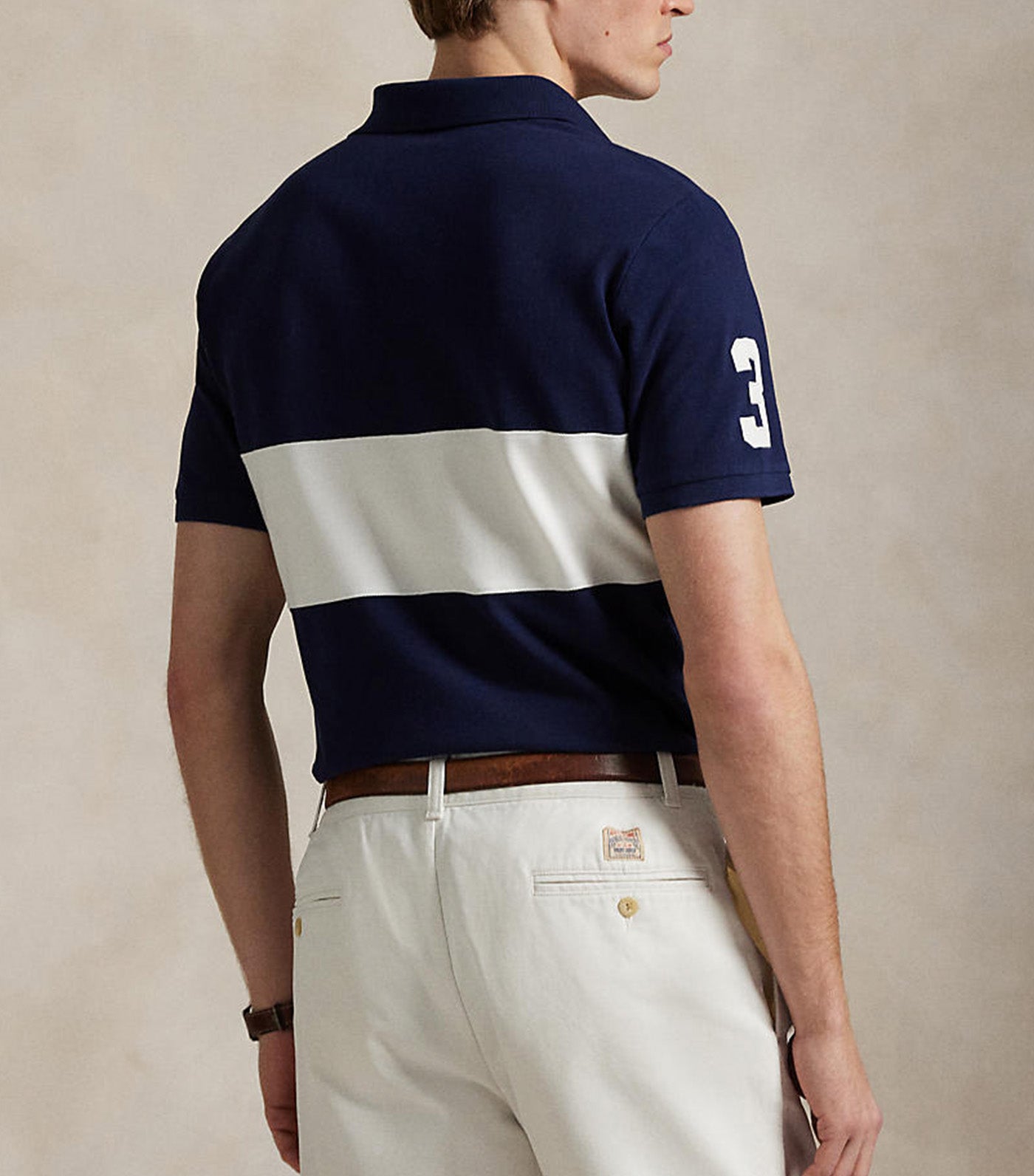 Custom Slim Fit Big Pony Mesh Polo Shirt