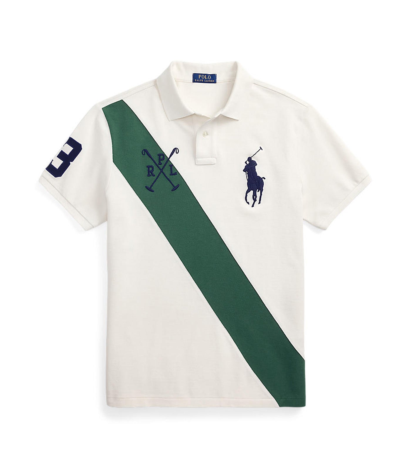 Custom Slim Fit Big Pony Mesh Polo Shirt