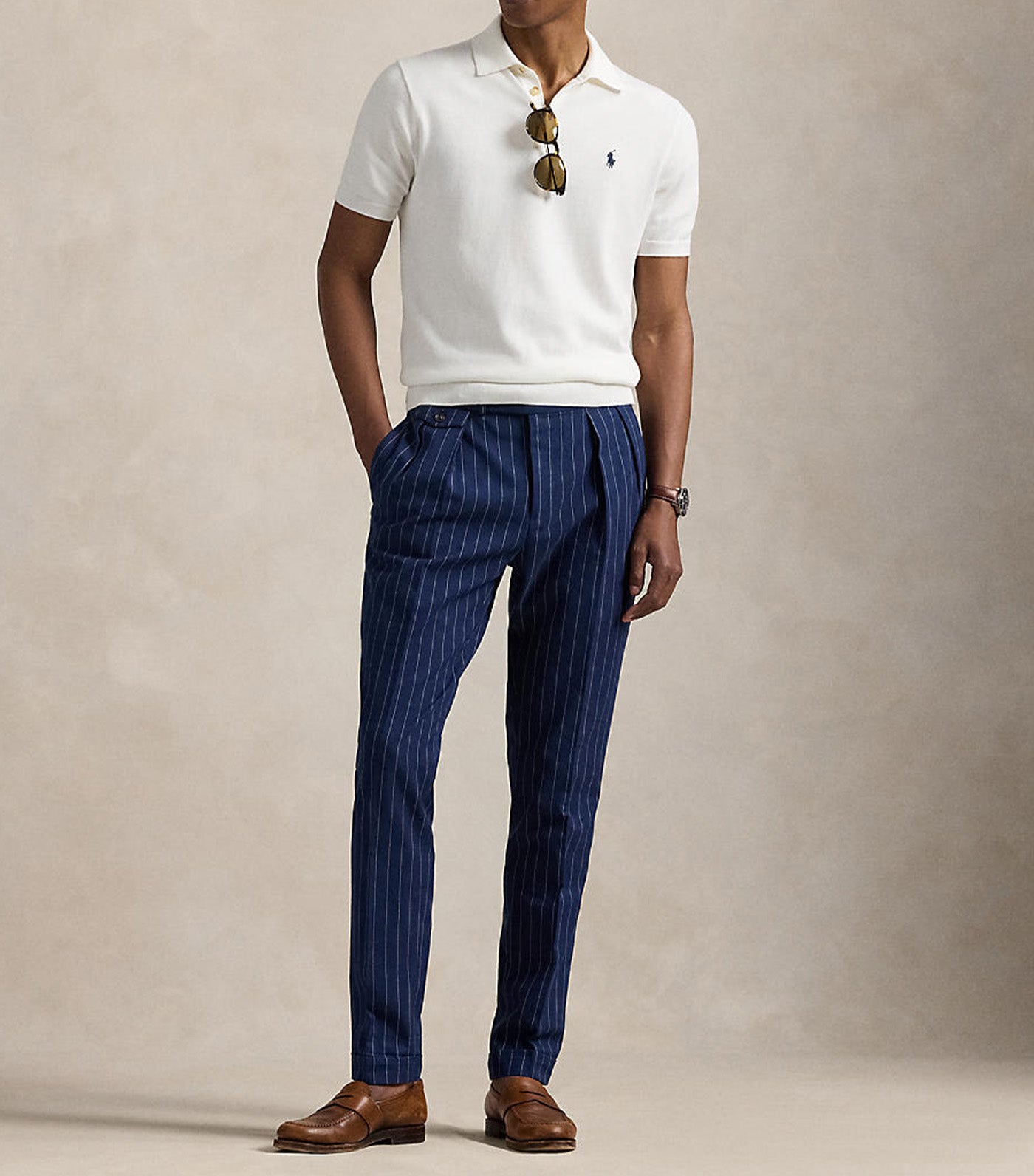 Cotton Polo-Collar Jumper