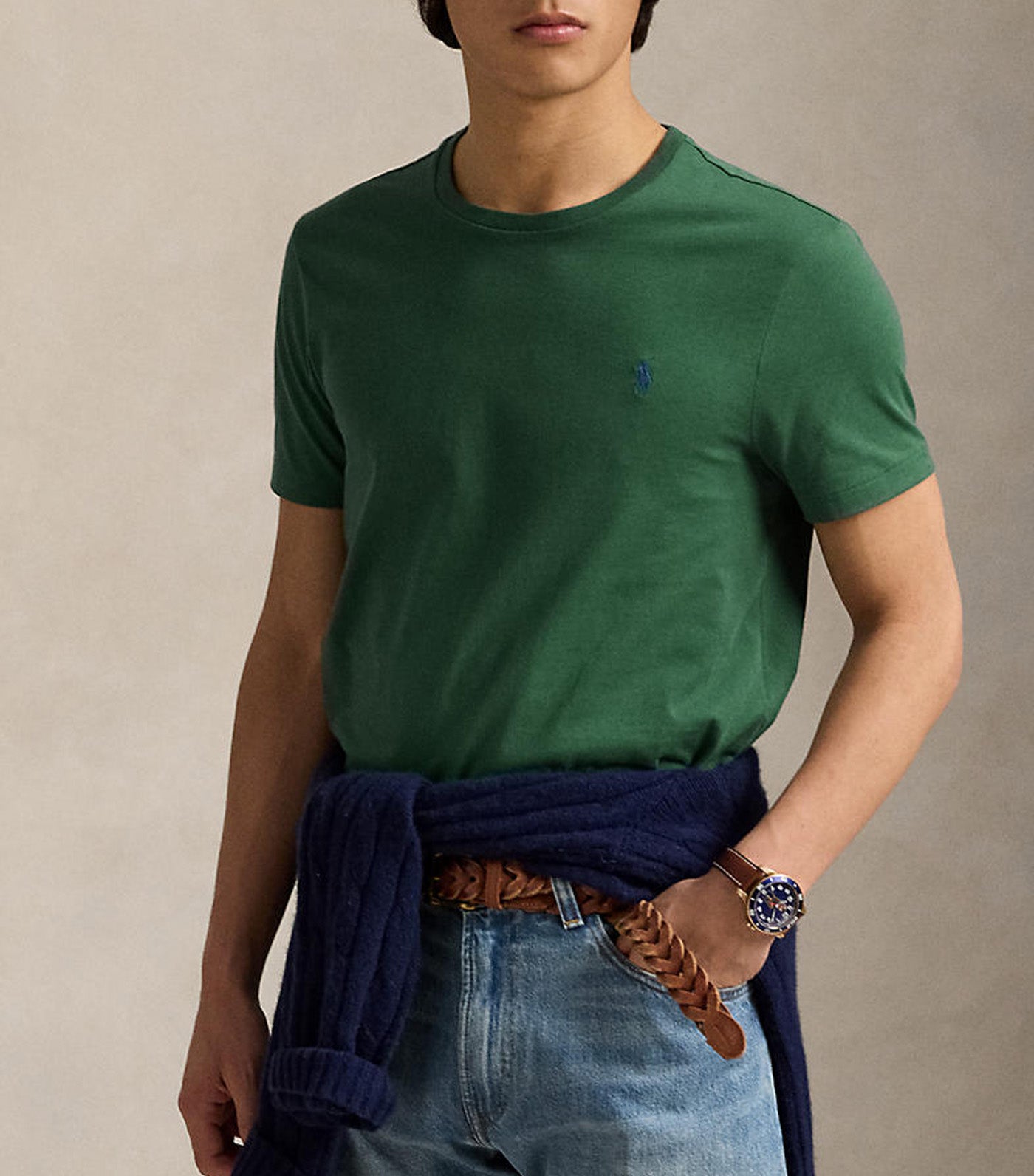 Custom Slim Fit Jersey Crewneck T-Shirt