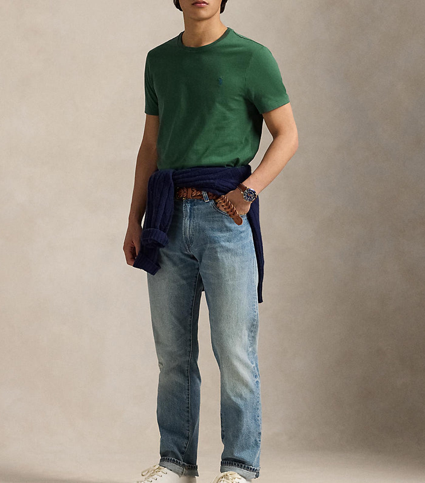 Custom Slim Fit Jersey Crewneck T-Shirt